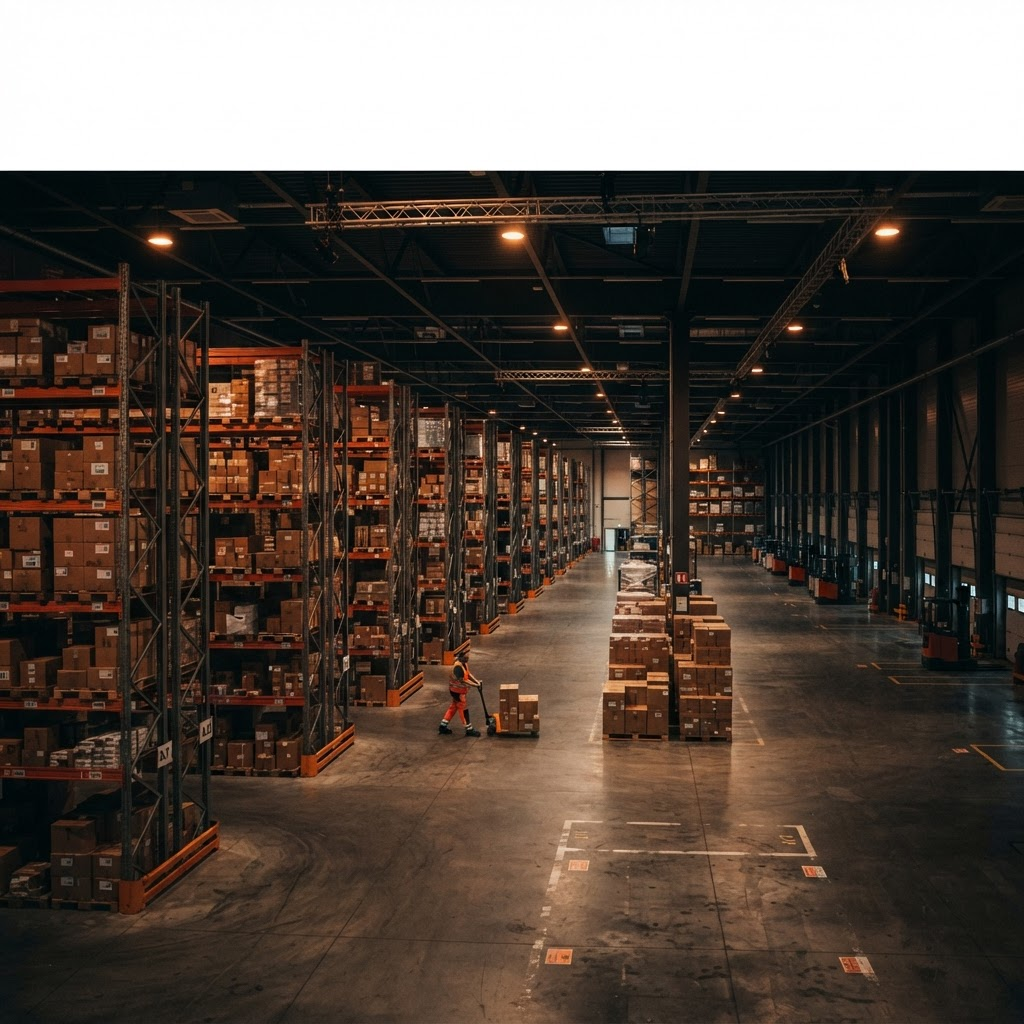 Chargement et manutention de marchandises en entrepôt